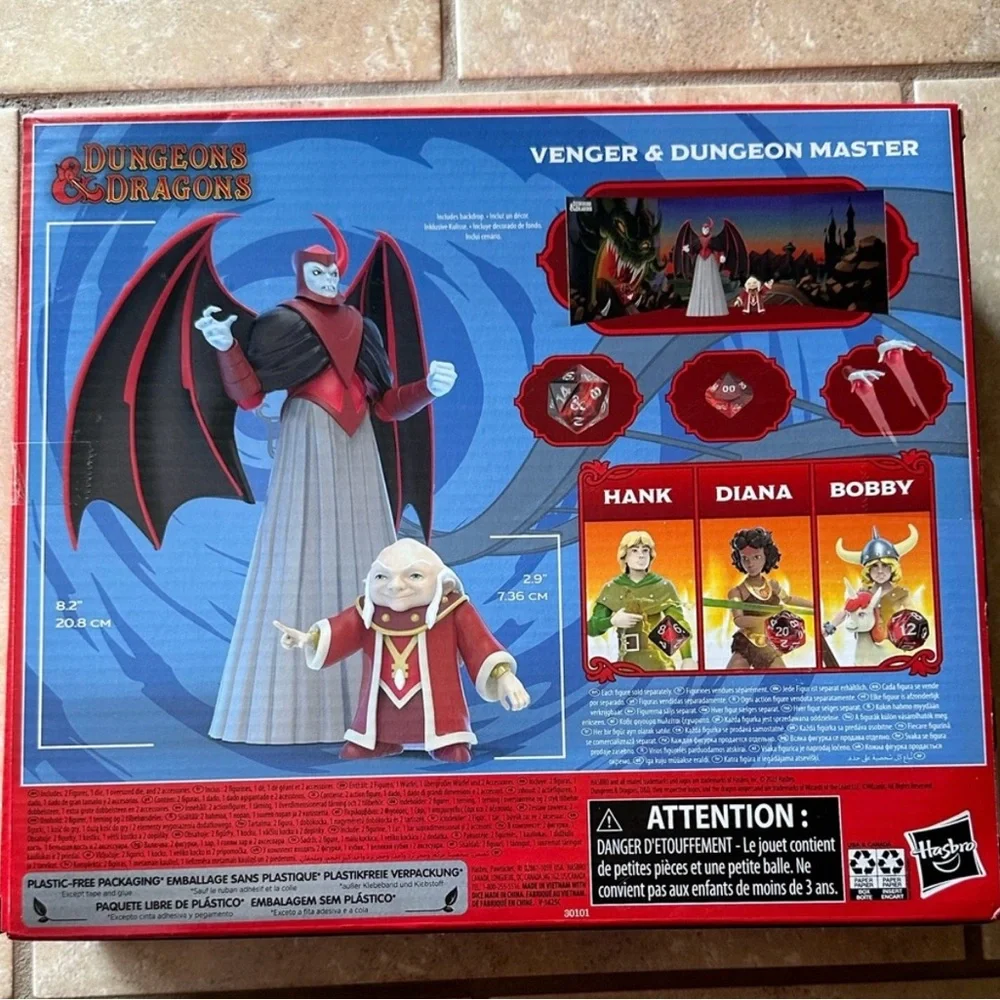 Dungeons & Dragons Cartoon Classics-Dungeon Master & Venger Action Figures-2pk - Picture 2 of 2